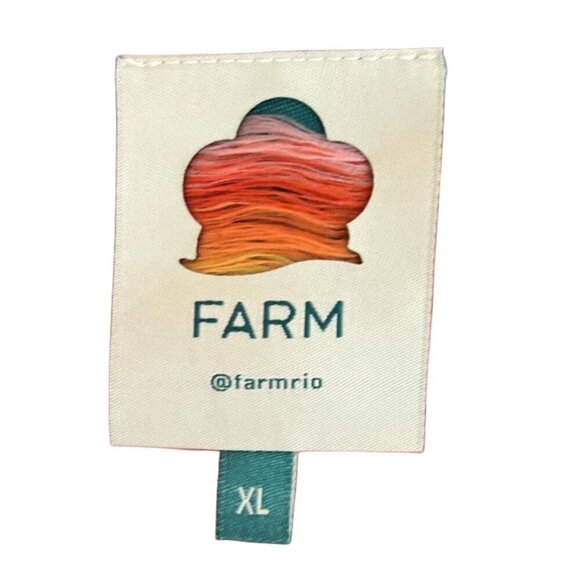 Farm Rio Bright Flora Brown Mini Skirt, Size X-Large - Picture 4 of 5